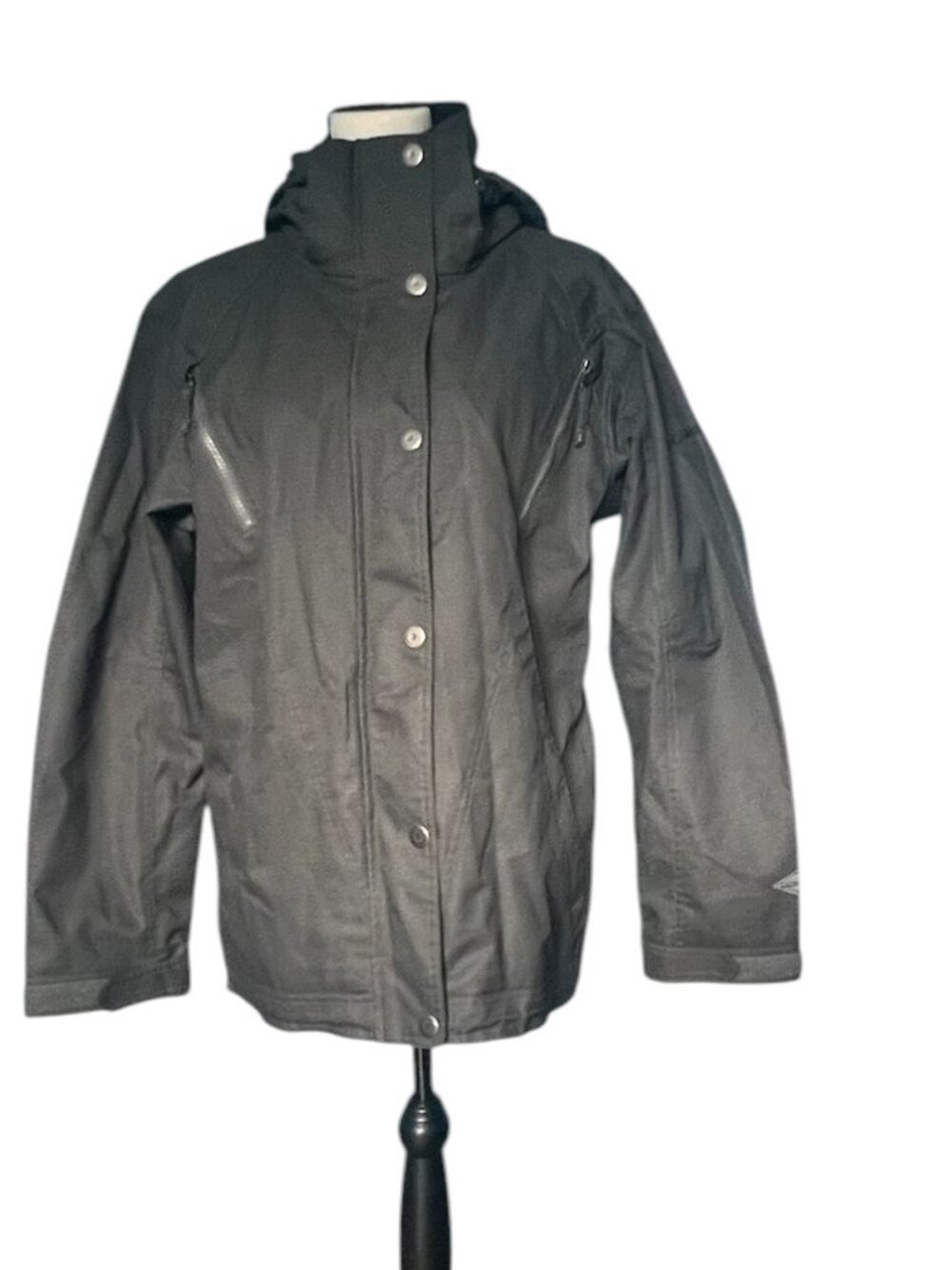 Columbia Women’s Omni-Tech Interchange Waterproof Hooded Jacket Gray L
